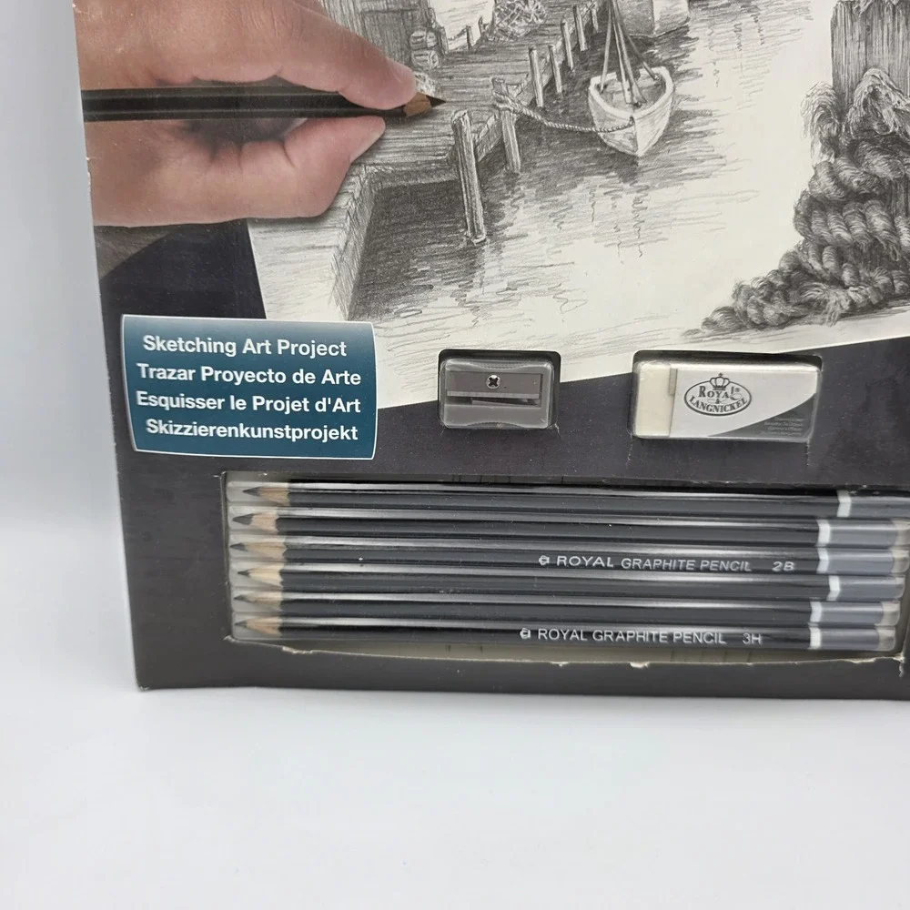New Royal & Langnickel Sketching Made Easy Kit SKBN5 Fishing Pier